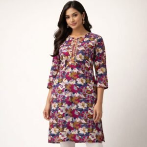 Classic Charm Printed Kurti