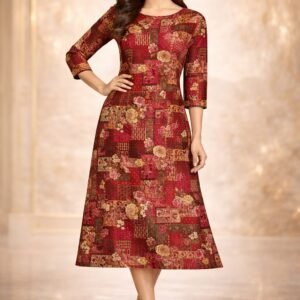Divine Floral Straight Kurti